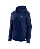 Fanatics Women's Heather Navy Washington Capitals Authentic Pro Pullover Hoodie