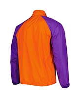 G-iii Sports by Carl Banks Men's Orange Clemson Tigers Point Guard Raglan Half-Zip Jacket
