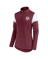 Fanatics Women's Maroon Texas A&M Aggies Block Party Quarter-Zip Top