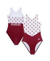 Gk Elite Big Girls Crimson Oklahoma Sooners Replica Leotard