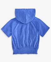 Champion Big Girls Terry Smocked-Waist Pullover Hoodie