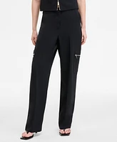 Bar Iii Women's Zip-Pocket Cargo Pants, Exclusively at Macy's