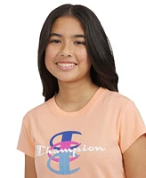 Champion Big Girls Short-Sleeve Logo Graphic T-Shirt