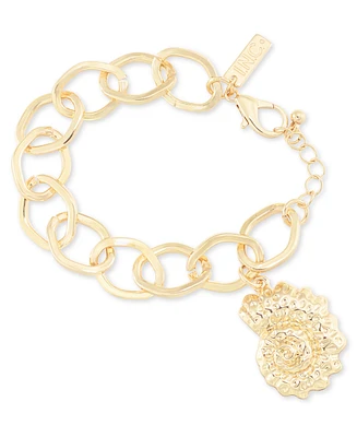 I.n.c. International Concepts Gold-Tone Shell Charm Link Bracelet, Exclusively at Macy's