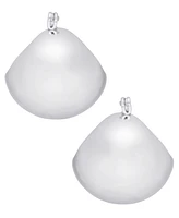 On 34th Silver-Tone Small Puffy Huggie Hoop Earrings, 0.77", Exclusively at Macy's