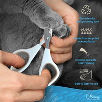 Ocean Plastic by Pt Blue Pet Nail Clipper, Eco-Friendly Grooming Tool for Dogs and Cats