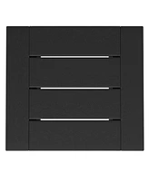 Modern Outdoor Hdpe Rectangle Patio Side Table