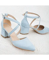 Dolly Low Block Heel Pumps