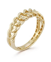 Rachel Zoe Fine Jewelry 14K Gold Chevron Band Ring
