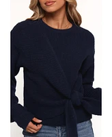 Petal and Pup Women's Ettie Wrap Side Tie Knit Sweater