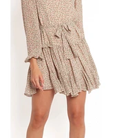 Petal and Pup Women's Jennie Long Sleeve Mini Dress