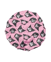 Kuromi Character All-Over Print Reversible Sleep Bonnet