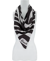 Coach Women's Zebra Printed Silk Square Scarf