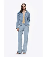 Nocturne Women's Hooded Denim Jacket