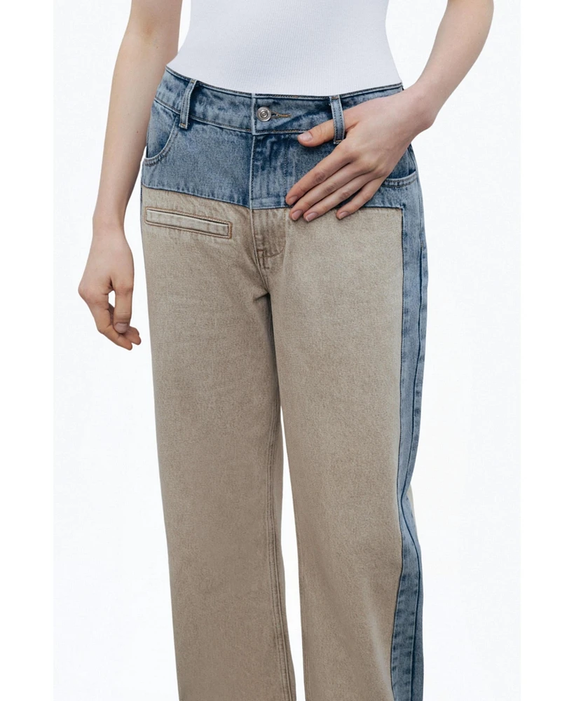 Nocturne Women's Washed High Waist Jeans
