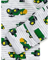 John Deere Baby Boys Ribbed Zip Up Sleep N' Play Coverall