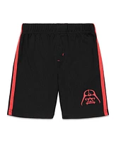 Star Wars Darth Vader Costume T-Shirt Shorts & Cape 3 Piece
