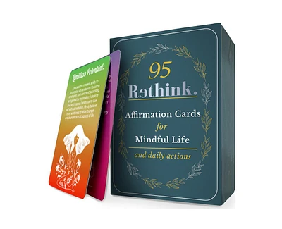 Quokka Rethink 95 Positive Affirmation Cards for Teens and Adult for Stress Anxiety Relief and Mental Wellness