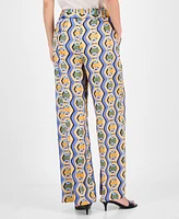 Tahari Asl Women's Printed Wide-Leg Pants