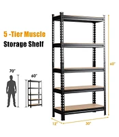 5-Tier Steel Shelving Unit Storage Shelves Heavy Duty Storage Rack