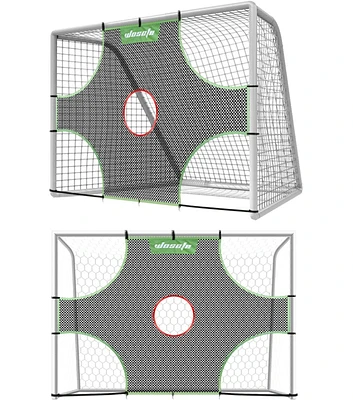 Wosofe Soccer Goal Target Soccer Training Equipment Net with Scoring Zones Improve Kick Practice Shooting and Goalshot Accuracy Training