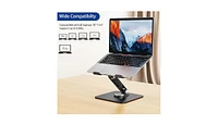 LSX7 Laptop Stand with 360° Rotating Base, Ergonomic Adjustable Notebook Stand, Riser Holder Computer Compatible Air, Pro, Dell, Hp, L