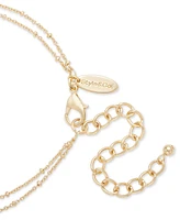 Style & Co Gold-Tone Mixed Stone Orbital Lariat Necklace, 32" + 3" extender, Exclusively at Macy's