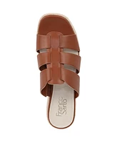 Franco Sarto Women's Tevin Open Square Toe Espadrille Slide Platform Sandals