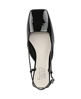 Franco Sarto Women's Tadella Square Toe Slingback Flats