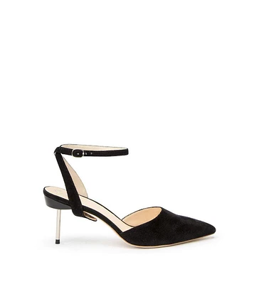 Alterre Women's Black Suede Marilyn Customizable Stilettos