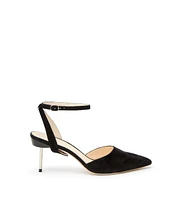 Alterre Women's Black Suede Marilyn Customizable Stilettos