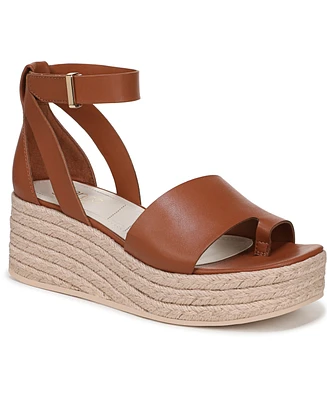 Franco Sarto Women's Tyla Open Square Toe Espadrille Platform Sandals