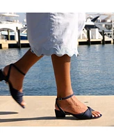 Alterre Women's Recycled Denim Marilyn Customizable Twist Sandals