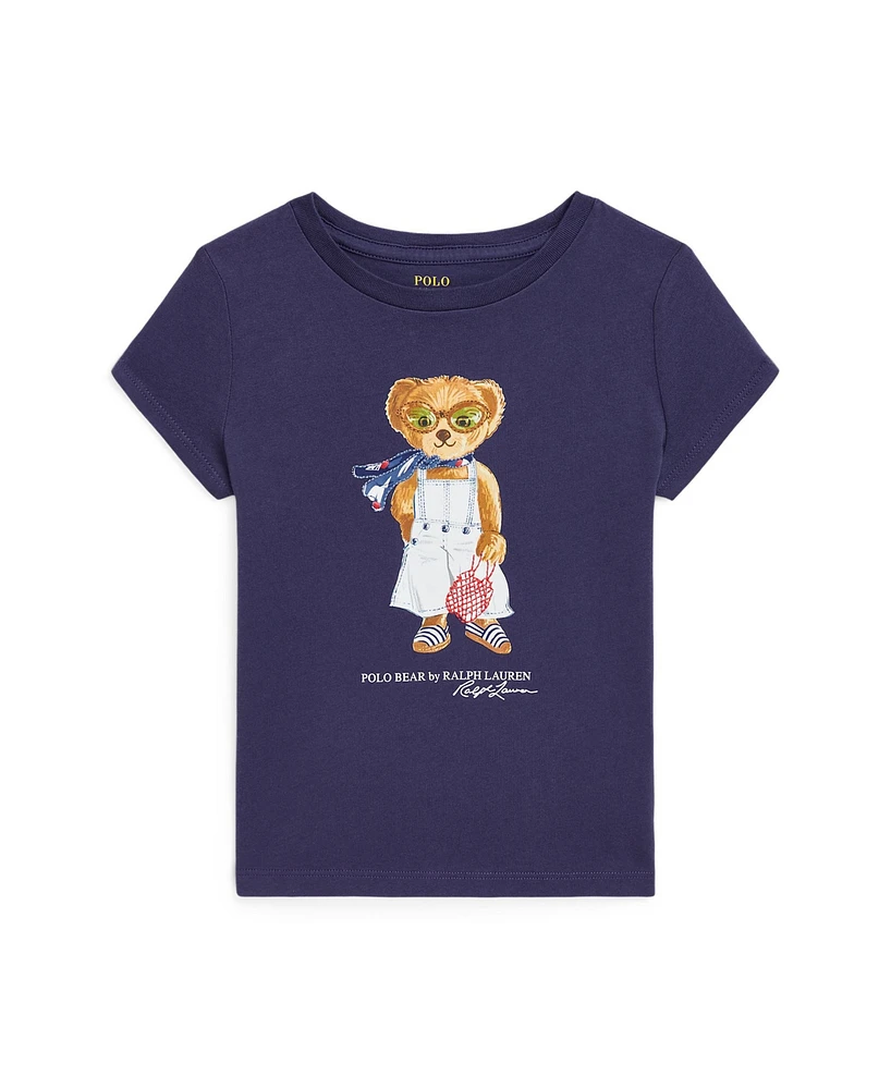 Polo Ralph Lauren Toddler and Little Girls Bear Jersey T-Shirt