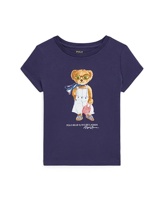 Polo Ralph Lauren Toddler and Little Girls Bear Jersey T-Shirt