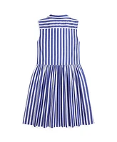 Polo Ralph Lauren Big Girls Striped Poplin Shirtdress