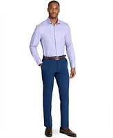 Men's Recycled Slim Fit Check 4-Way Stretch Performance Dress Shirt