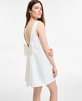 Seni & Cade Women's Low-Back Bow-Detail Shift Dress