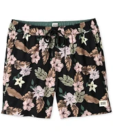 Scotch & Soda Men's Nostalgia Floral-Print Drawstring Swim Trunks
