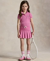Polo Ralph Lauren Toddler and Little Girls Pleated Stretch Mesh Skort