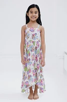 SpongeBob SquarePants Girls Square Neck Smocked Cami Maxi Dress