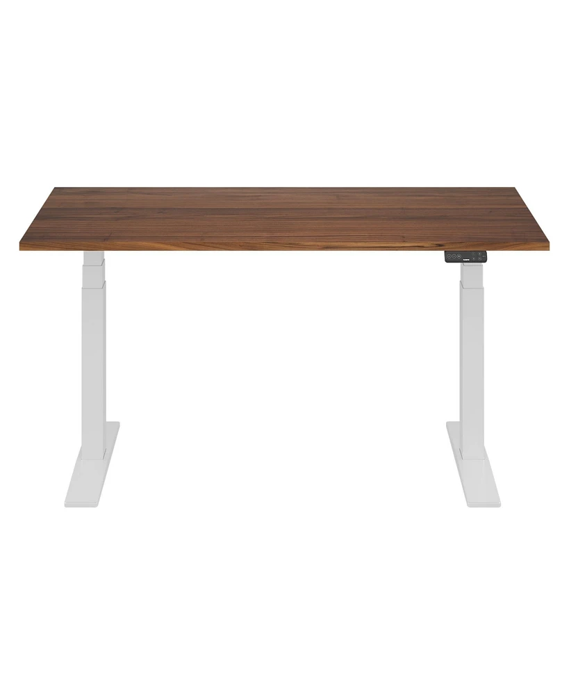 Flexispot E7-commercial W Electric Adjustable Standing Desk, Black Walnut Top