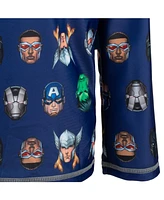 Avengers Boys Marvel Rash Guard Swim Shirt