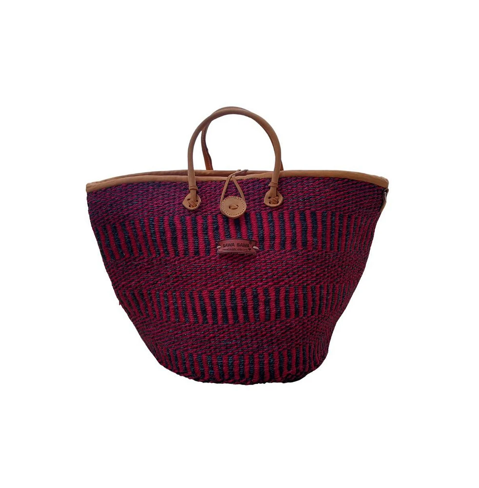 Resilient Handmade Sisal African Basket Tote Bag