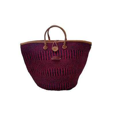 Resilient Handmade Sisal African Basket Tote Bag
