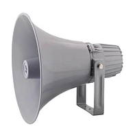 Pyle PHSP12 12.7" Indoor/Outdoor 60 Watt Pa Horn Speaker with 70-100V Transformer, Grey