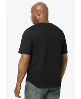 KingSize Big & Tall Curved Hem Silver Cooling Pocket Crewneck