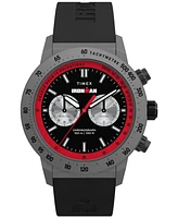 Timex Men's Chronograph Black Silicone Watch, 44mm