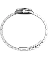 Timex Women's Quartz Analog Silver-Tone Stainless Steel Watch, 25mm