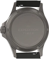 Timex Men's Quartz Analog Black Leather Watch, 38mm